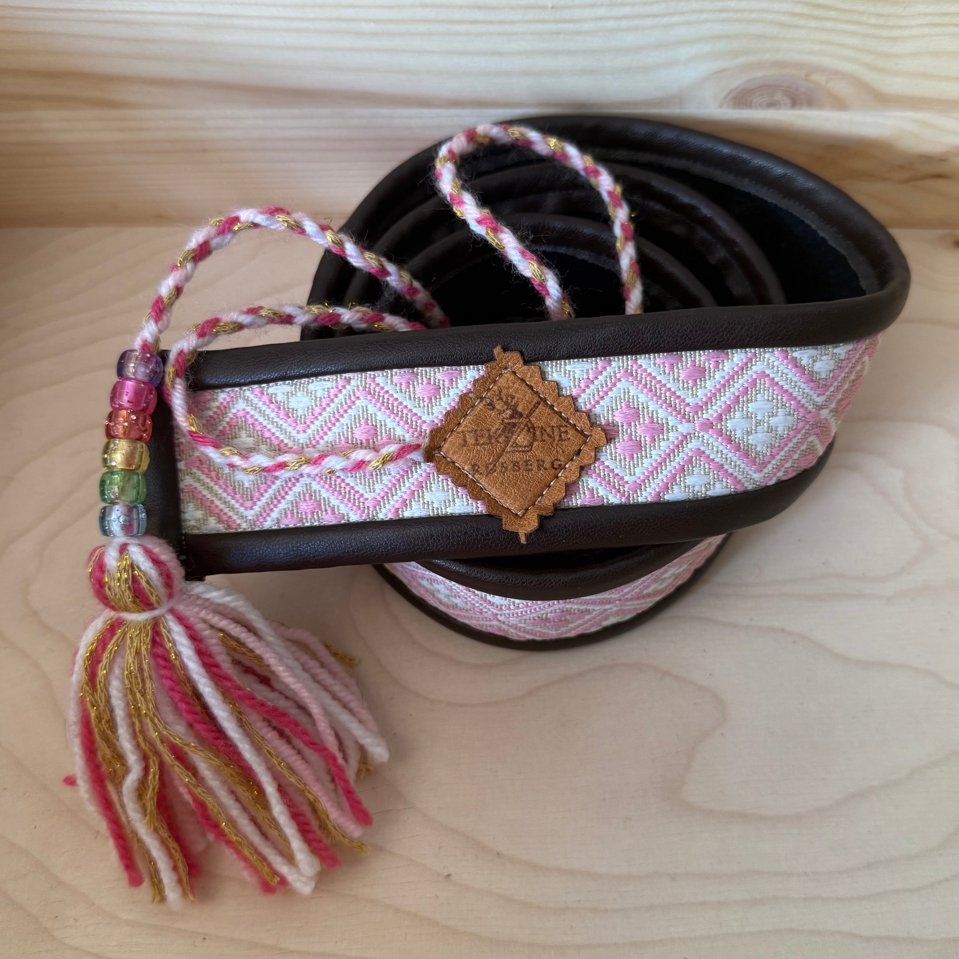 Skinnbelte rosa (voksen)