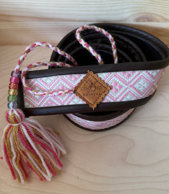 Skinnbelte rosa (voksen)