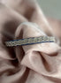 Tinntråd armbånd blå