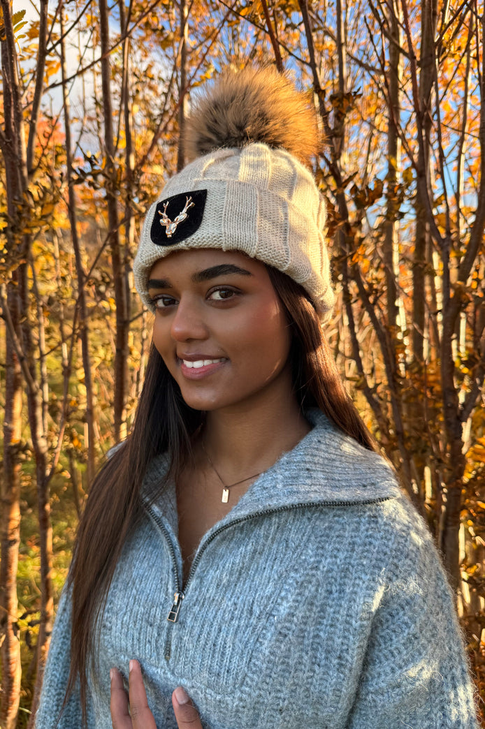 Lue i beige - utsolgt