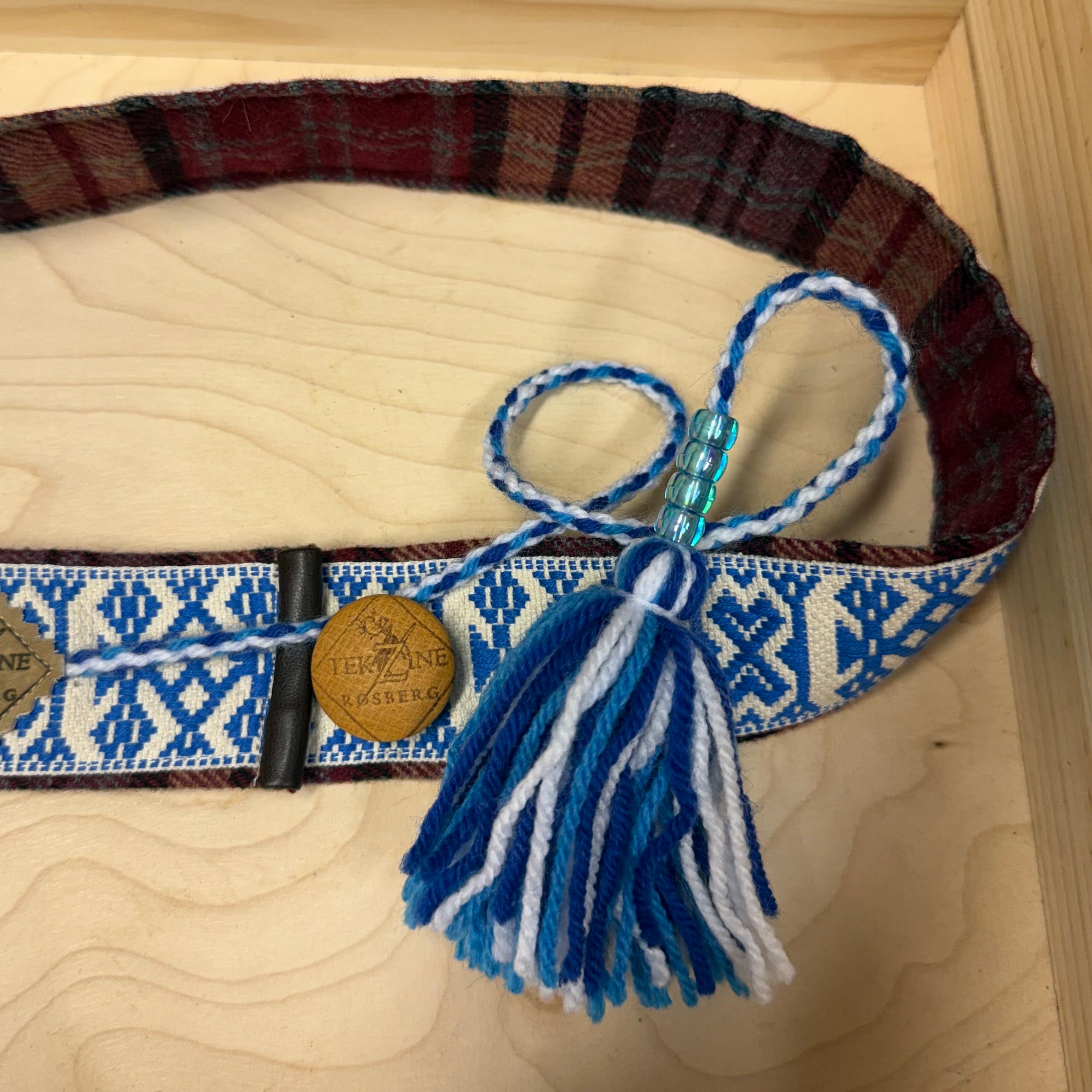 Belte blå (voksen 88-102 cm)
