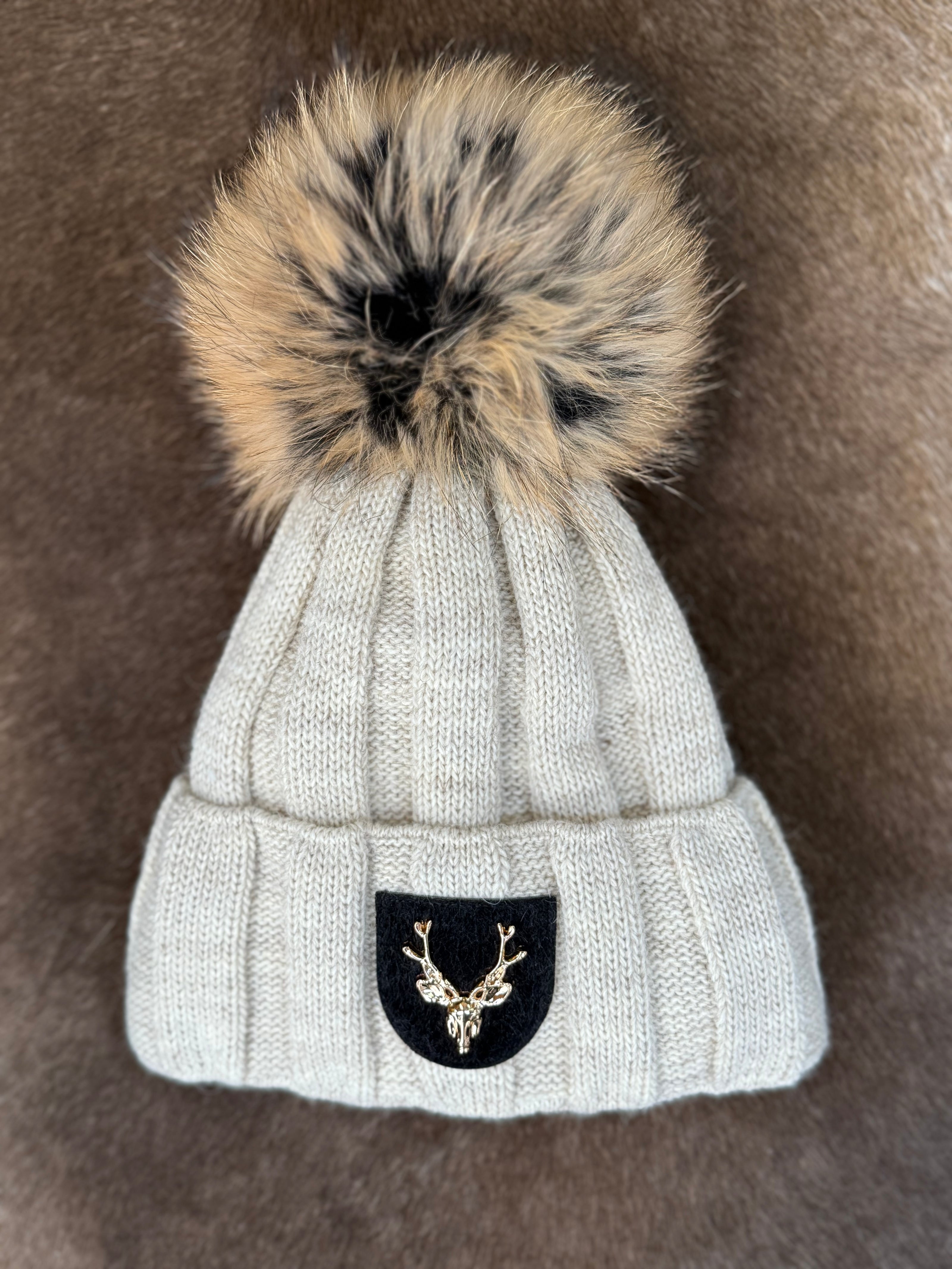 Lue i beige - utsolgt