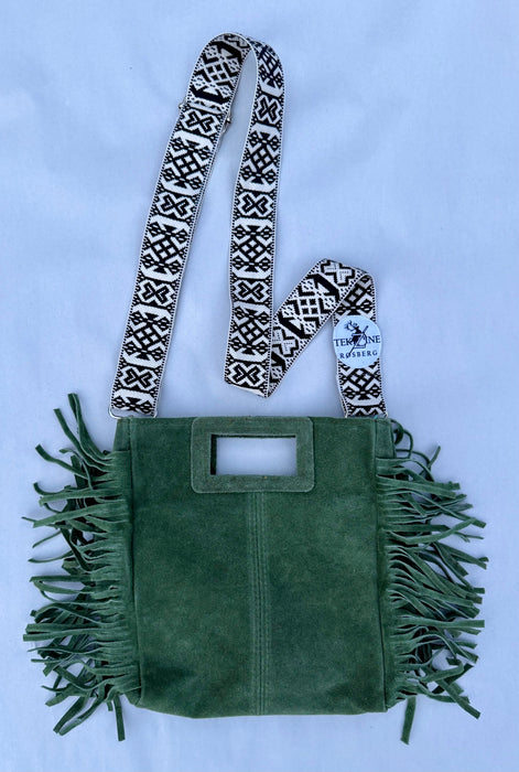 Skinnveske mørkegrønn