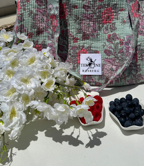 Totebag turkis - utsolgt