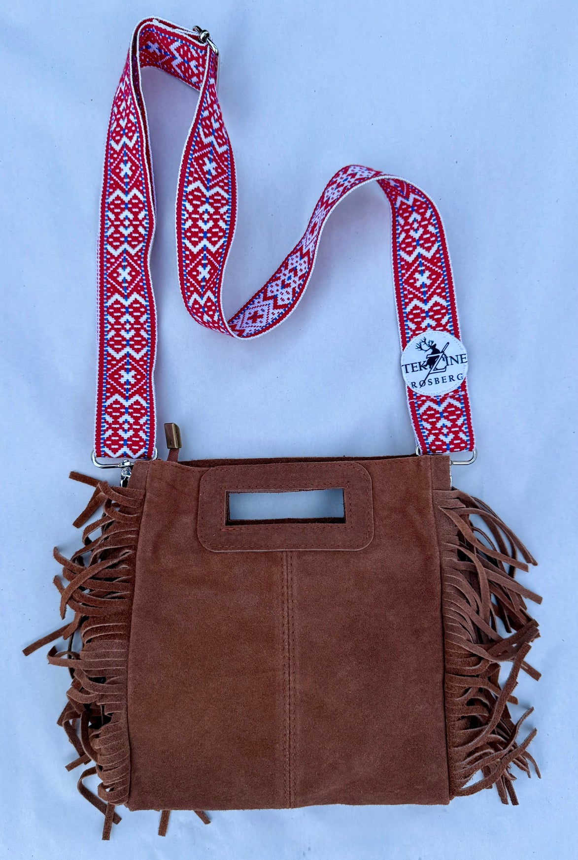 Skinnveske rust brun - utsolgt