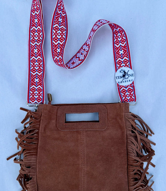 Skinnveske rust brun - utsolgt