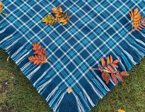 Ullsjal i sjøgrønn- utsolgt