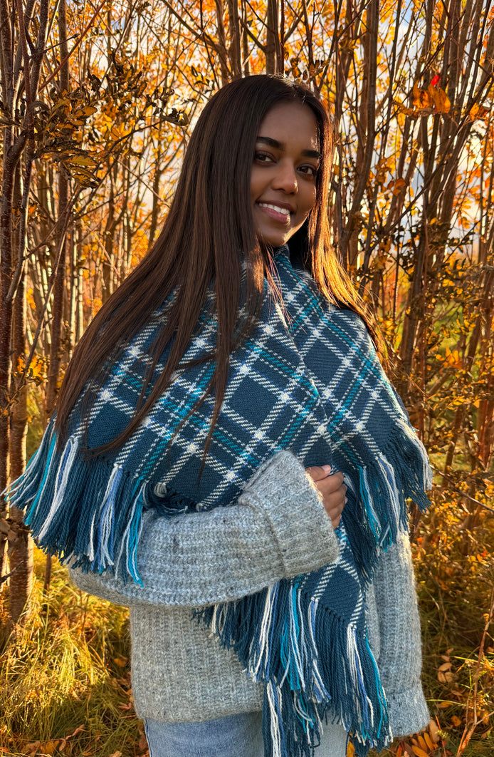 Ullsjal i sjøgrønn- utsolgt