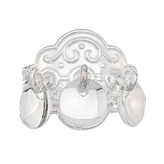 Ring med sølv annheng