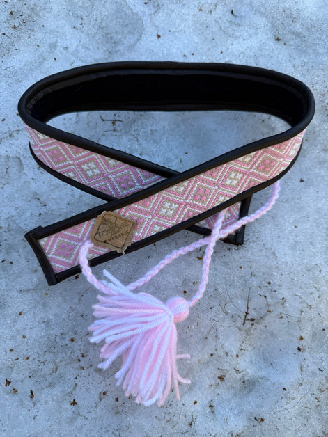 Skinnbelte i rosa (barn) - utsolgt