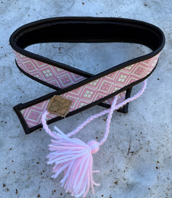 Skinnbelte i rosa (barn) - utsolgt