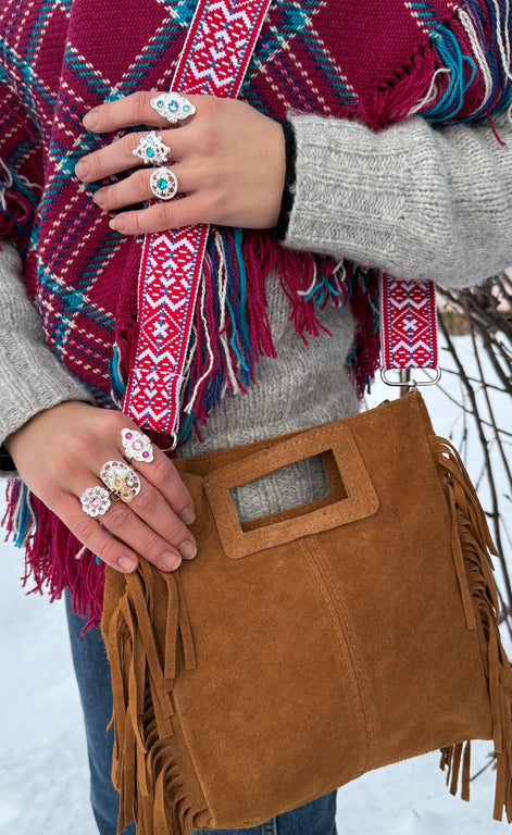 Veskestropp tradisjonell rød