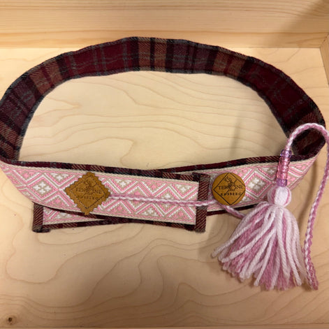 Skinnbelte i rosa (ungdom Xs/S)