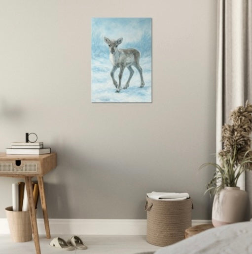 Vinter reinkalv 50x70 cm