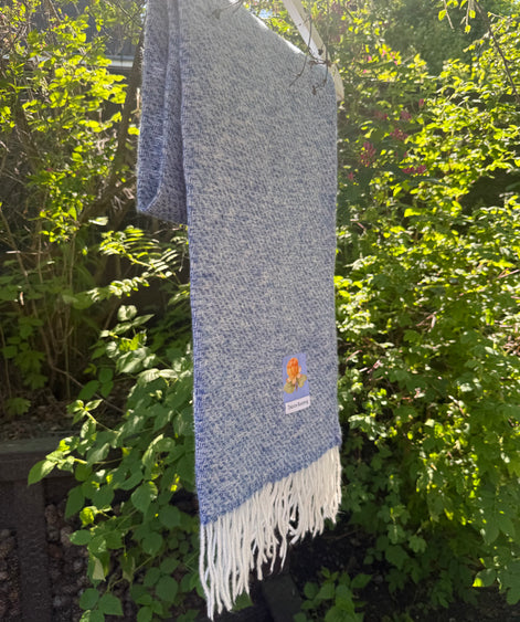 Skjerf dongeriblå