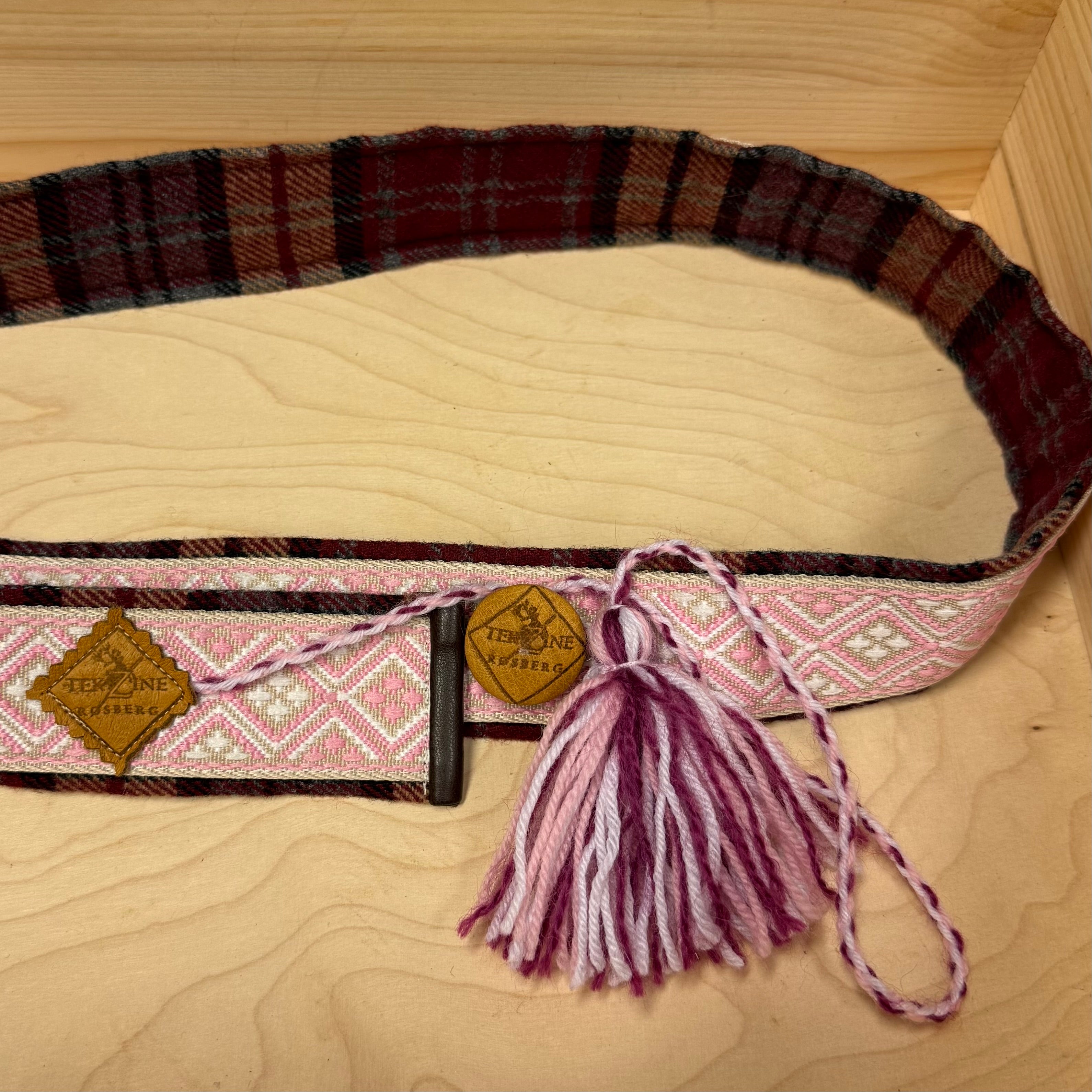 Belte rosa (voksen 91-106 cm)