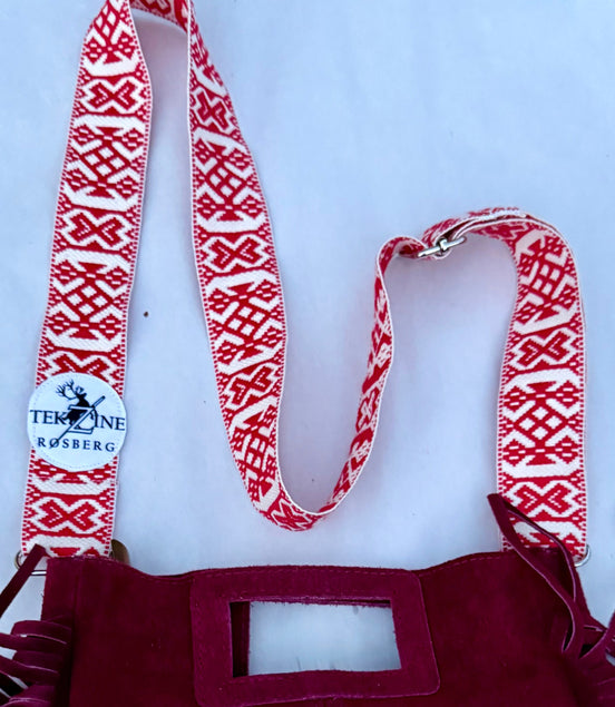 Skinnveske vinrød - utsolgt