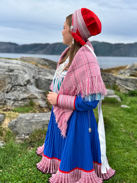 Ullsjal i sommer rosa - utsolgt