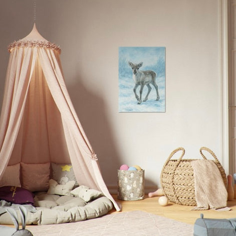 Vinter reinkalv 50x70 cm