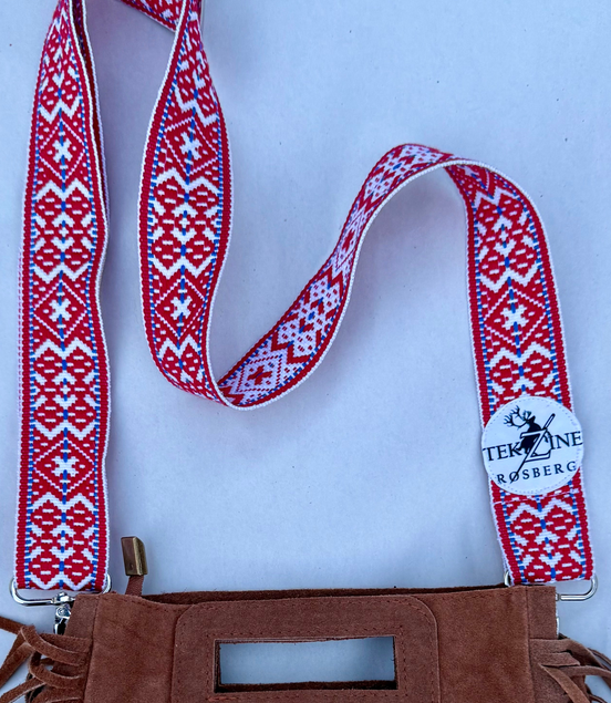 Veskestropp tradisjonell rød