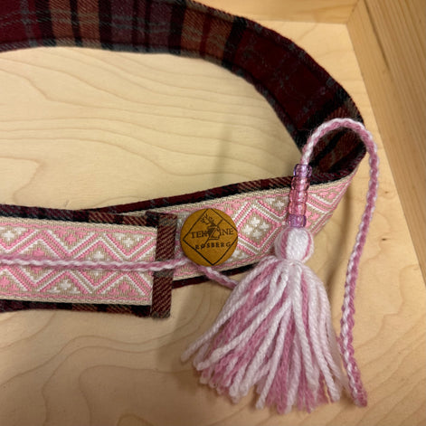 Skinnbelte i rosa (ungdom Xs/S)