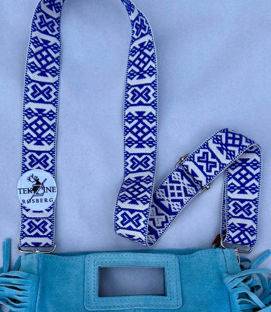 Skinnveske lyseblå - utsolgt