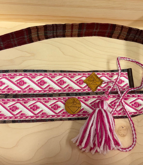 Belte rosa (voksen 102-114 cm)