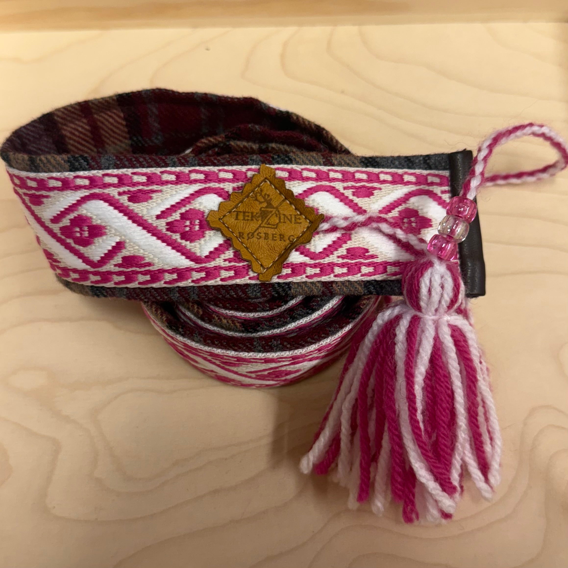Belte rosa (voksen 102-114 cm)