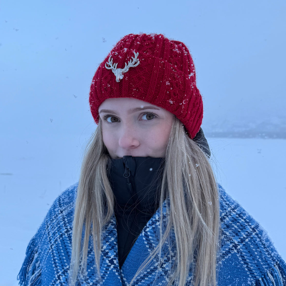 Lue i rød