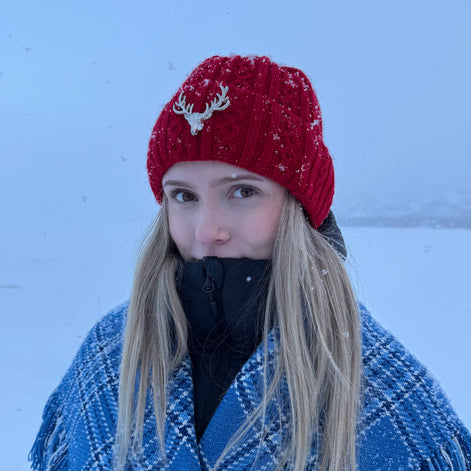 Lue i rød