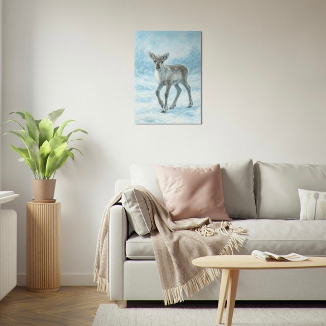 Vinter reinkalv 50x70 cm