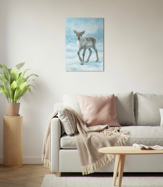 Vinter reinkalv 50x70 cm