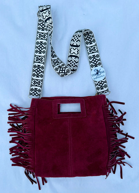 Skinnveske burgunder - utsolgt