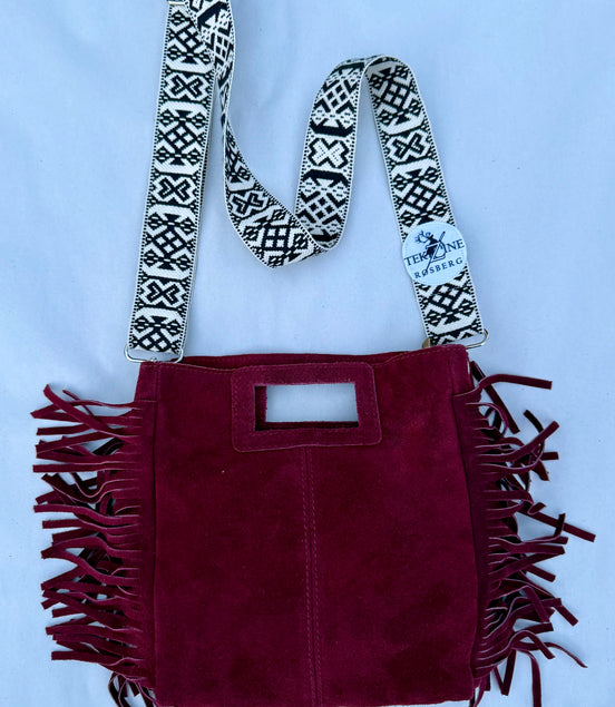 Skinnveske burgunder - utsolgt