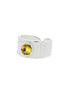 Ring med gul krystall
