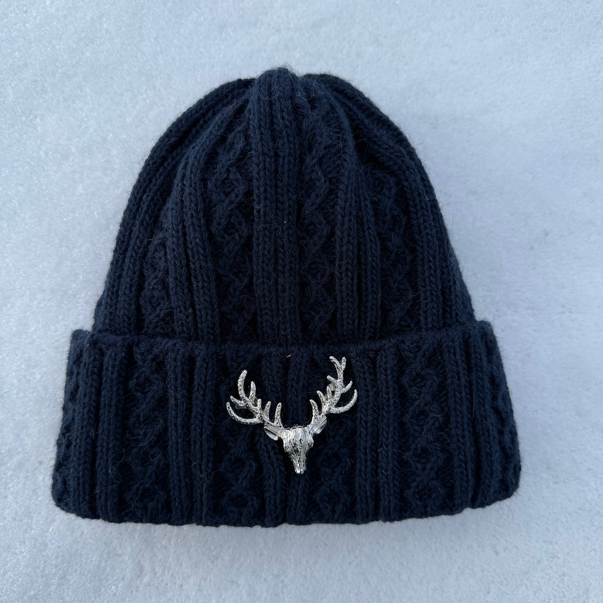 Lue i marineblå