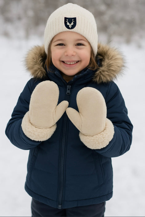 Lammeskinnsvotter barn 4-6 år - utsolgt