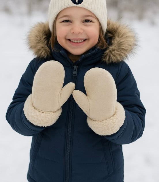Lammeskinnsvotter barn 4-6 år - utsolgt