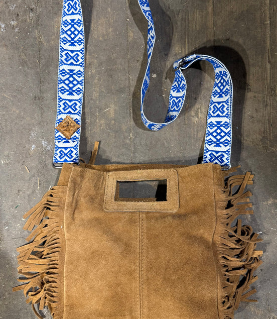 Skinnveske natur brun - utsolgt