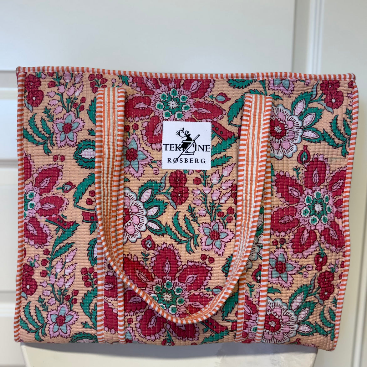 Totebag lys fersken/ Pastellfersken