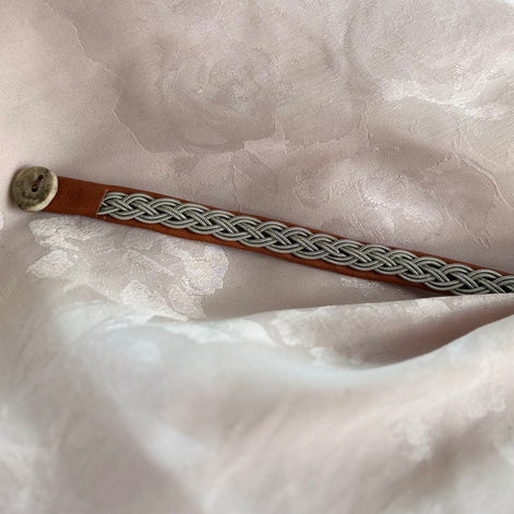 Tinntråd armbånd lysebrun