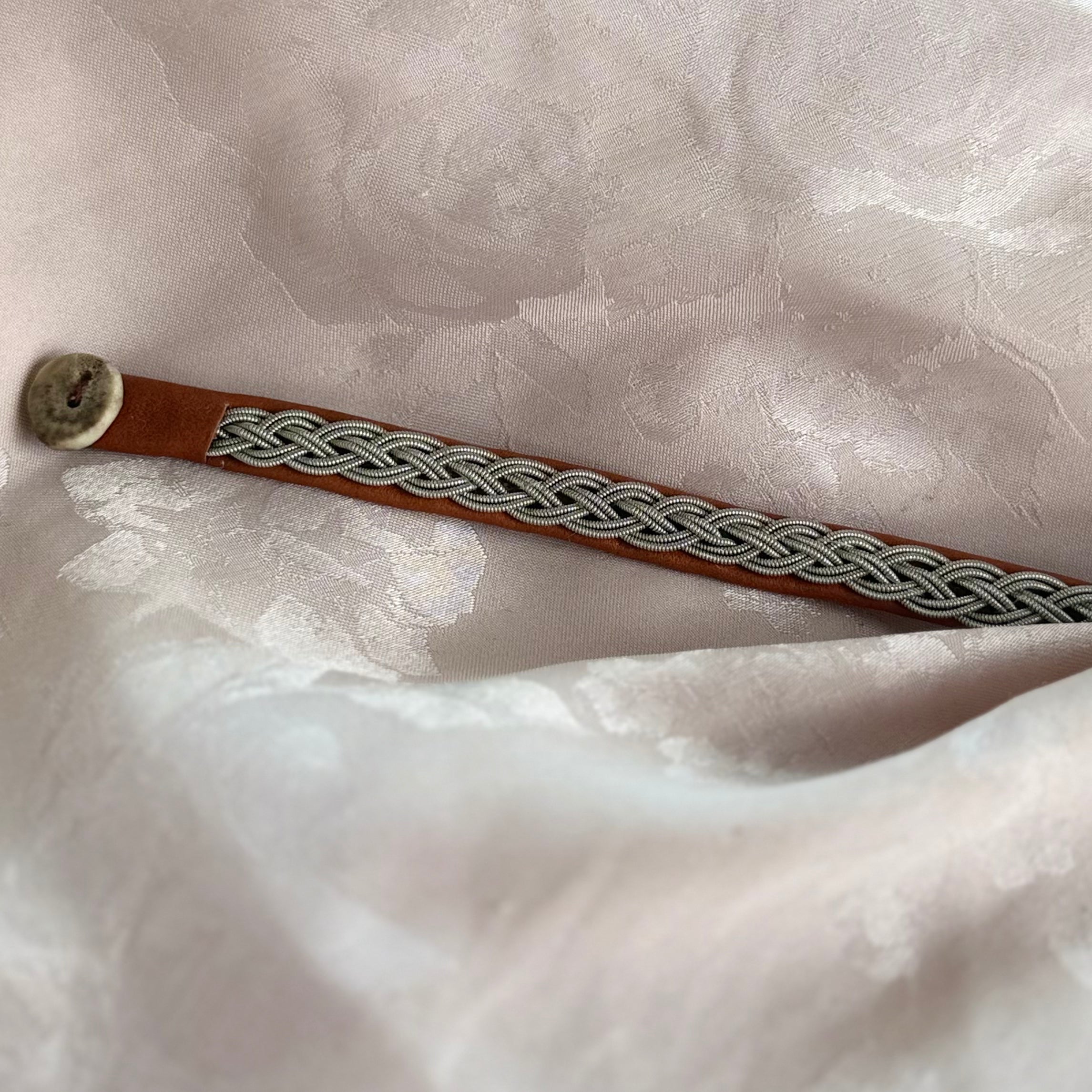 Tinntråd armbånd lysebrun