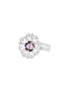 Ring med lavendel krystall