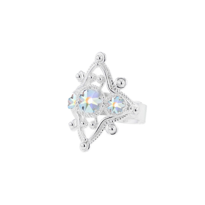 Ring med nordlys krystall - utsolgt