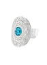 Ring med turkis krystall