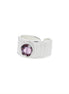Ring med lavendel krystall