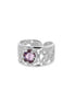 Ring med lavendel krystall