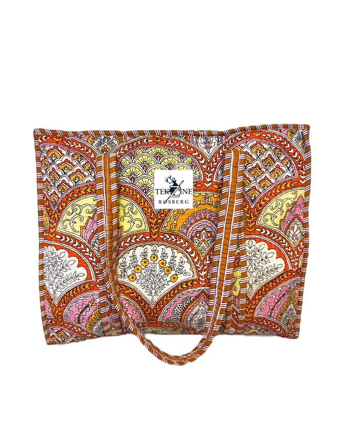 Totebag veske oransje/fersken