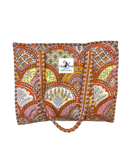 Totebag veske oransje/fersken