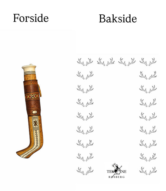 Kort med samisk kniv